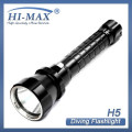 Hi-max H5 Extremely powerful rechargeable aluminum alloy scuba dive torch led lenser